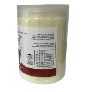 מיכל גלטין איכותי עם מידע תזונתי